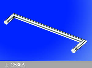 Single Side Frameless Glass Door Towel Bars Bathroom Accessories L-2835A