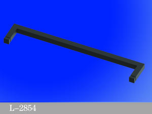 Single Side Frameless Glass Door Towel Bars Matt Black Hot Selling Bathroom Accessories L-2854