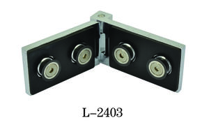 Standard Duty Shower Hinges With Covers Glass To Glass Bathroom Door Clamps L-2403