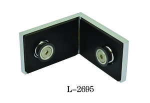 Square Corner Shower Glass Clamps With Covers Glass To Glass Bathroom Door ClIps L-2695