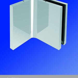 Square Corner Shower Glass Clamps with Covers Wall to Glass Bathroom Door ClIps