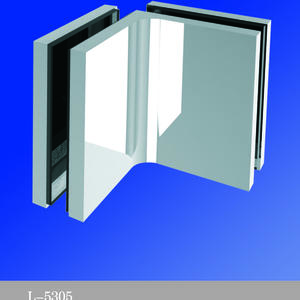 Square Corner Shower Glass Clamps With Covers Glass To Glass Bathroom Door ClIps L-5305