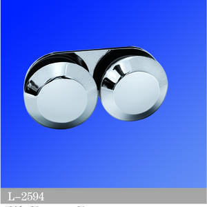Beveled Edge Shower Glass Clamps Glass To Glass Bathroom Door ClIps L-2594