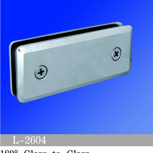 Beveled Edge Shower Glass Clamps Glass To Glass Bathroom Glass Door ClIps L-2604