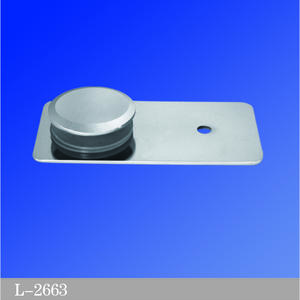 Square Corner Shower Glass Clamps Wall to Glass Bathroom Accessories
