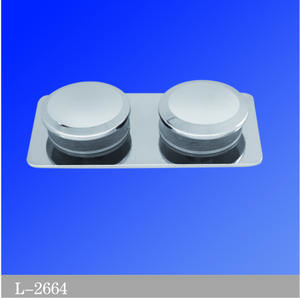 Square Corner Shower Glass Clamps Glass to Glass Bathroom Accessories