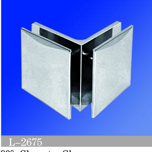 Square Corner Shower Glass Clamps Glass to Glass 90 degree Bathroom Accessories