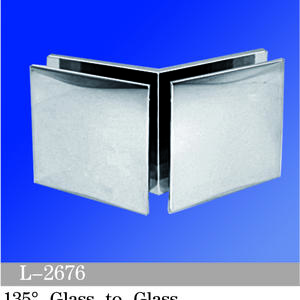 Square Corner Shower Glass Clamps Glass To Glass135 Degree Bathroom Accessories L-2676