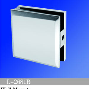 Square Corner Shower Glass Clamps Wall Mount Bathroom Accessories L-2681B