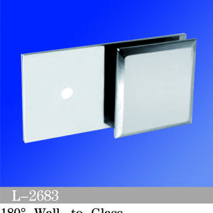 Square Corner Shower Glass Clamps Wall to Glass 180 degree Bathroom Accessories