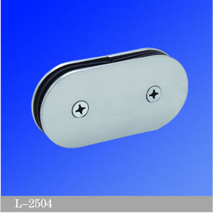Stainless Steel Shower Glass Clamps 180°Glass To Glass L-2504