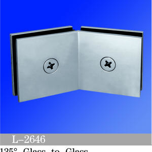 Square Corner Shower Glass Clamps Glass To Glass Shower Hinge 135 Degree
