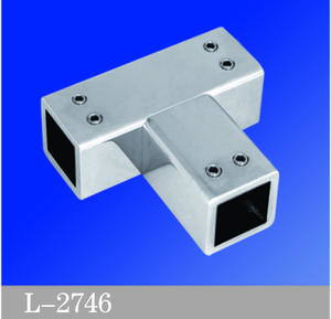 Brass Square Style Shower Support Bars Accessories Shower Bars Connectors