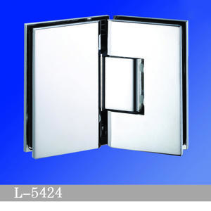China Professional Heavy Duty Shower Hinges With Covers For Glass Shower Door L-5424