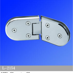 Standard Duty Shower Hinges 135° Glass-to-Glass Door Hinge Bathroom Accessories